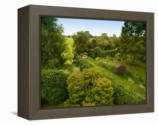 Scenic View of Country Garden-Tim Kahane-Framed Premier Image Canvas