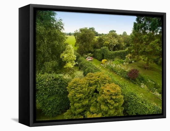 Scenic View of Country Garden-Tim Kahane-Framed Premier Image Canvas