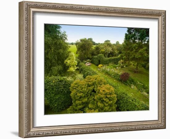 Scenic View of Country Garden-Tim Kahane-Framed Photographic Print