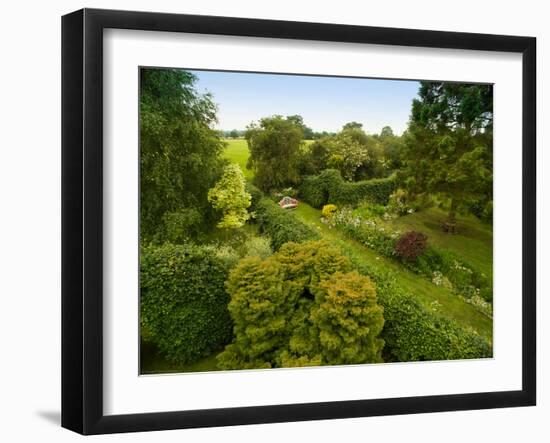 Scenic View of Country Garden-Tim Kahane-Framed Photographic Print