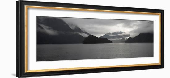 Scenic view of Doubtful Sound, Fiordland National Park, Southland, South Island, New Zealand-null-Framed Photographic Print