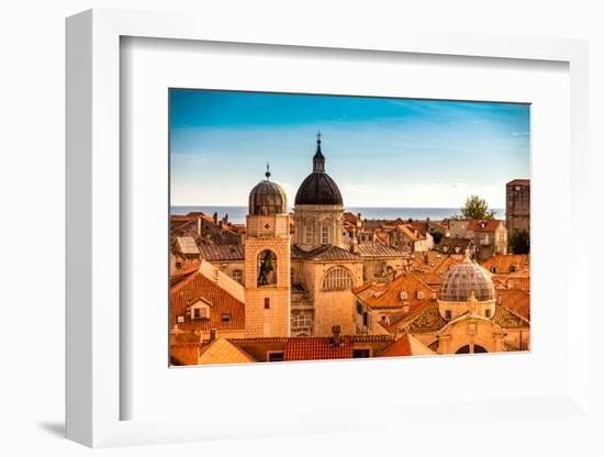 Scenic view of Dubrovnik, Croatia, Europe-Laura Grier-Framed Photographic Print