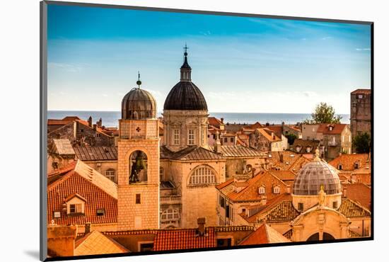 Scenic view of Dubrovnik, Croatia, Europe-Laura Grier-Mounted Photographic Print