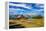 Scenic View of Grand Teton with Old Wooden Farm-MartinM303-Framed Premier Image Canvas