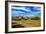Scenic View of Grand Teton with Old Wooden Farm-MartinM303-Framed Photographic Print