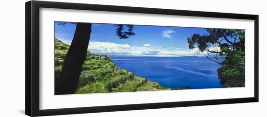 Scenic view of Lake Titicaca, Sun Island, Peru-Panoramic Images-Framed Photographic Print