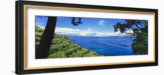 Scenic view of Lake Titicaca, Sun Island, Peru-Panoramic Images-Framed Photographic Print