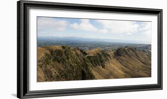 Scenic view of landscape from Te Mata Peak, Hastings District, Hawke's Bay Region, North Island...-null-Framed Photographic Print