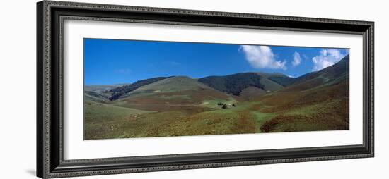 Scenic view of landscape, Iraty Mountain, Basque Country, Pyrenees-Atlantiques, France-null-Framed Photographic Print