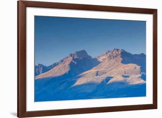 Scenic view of mountain landscape, Aoraki/Mount Cook National Park, Canterbury, South Island, Ne...-null-Framed Photographic Print
