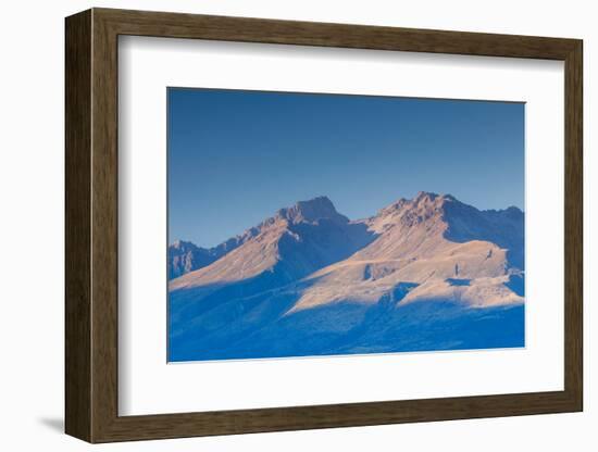 Scenic view of mountain landscape, Aoraki/Mount Cook National Park, Canterbury, South Island, Ne...-null-Framed Photographic Print