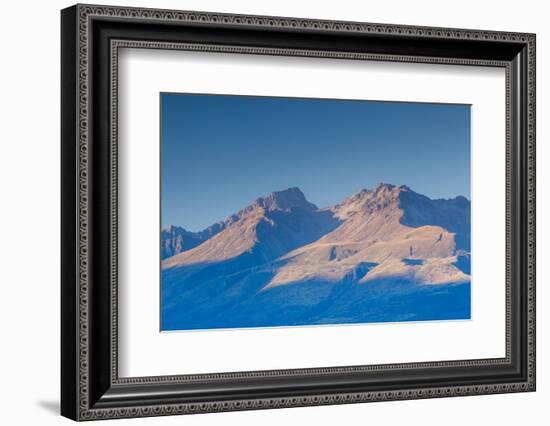 Scenic view of mountain landscape, Aoraki/Mount Cook National Park, Canterbury, South Island, Ne...-null-Framed Photographic Print