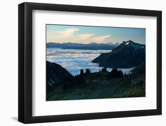 Scenic View of Mountains, Mount Rainier National Park, Washington State, USA-null-Framed Photographic Print