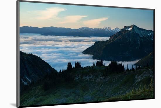 Scenic View of Mountains, Mount Rainier National Park, Washington State, USA-null-Mounted Photographic Print