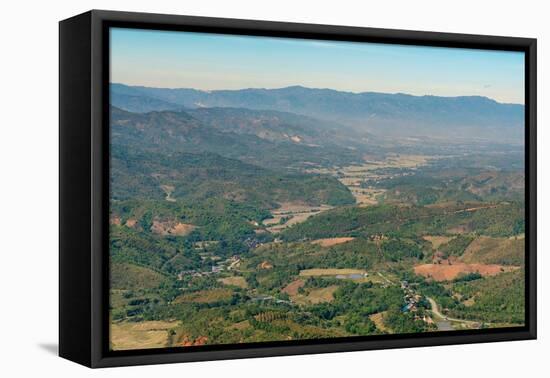 Scenic view of mountains near Kengtung, Shan State, Myanmar (Burma)-Jan Miracky-Framed Premier Image Canvas