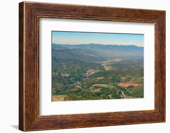 Scenic view of mountains near Kengtung, Shan State, Myanmar (Burma)-Jan Miracky-Framed Photographic Print