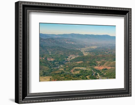 Scenic view of mountains near Kengtung, Shan State, Myanmar (Burma)-Jan Miracky-Framed Photographic Print