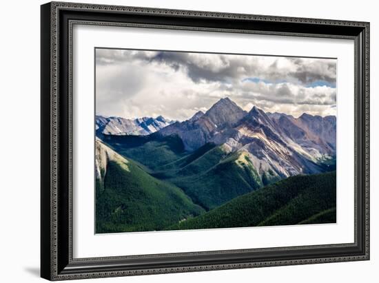 Scenic View of Rocky Mountains Range, Alberta, Canada-MartinM303-Framed Photographic Print