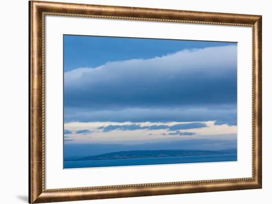 Scenic view of seascape, Nugget Point, The Catlins, Southland, South Island, New Zealand-null-Framed Photographic Print