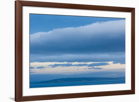 Scenic view of seascape, Nugget Point, The Catlins, Southland, South Island, New Zealand-null-Framed Photographic Print