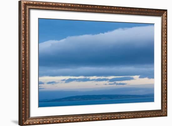Scenic view of seascape, Nugget Point, The Catlins, Southland, South Island, New Zealand-null-Framed Photographic Print