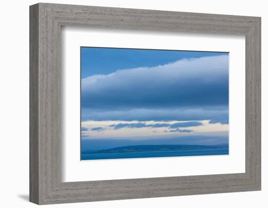 Scenic view of seascape, Nugget Point, The Catlins, Southland, South Island, New Zealand-null-Framed Photographic Print