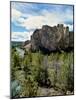 Scenic view of Smith Rock, Crooked River, Smith Rock State Park, Deschutes County, Oregon, USA-null-Mounted Photographic Print