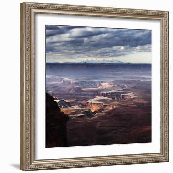 Scenic View Of Storm Clouds Over The Canyonlands National Park, Utah-Ron Koeberer-Framed Photographic Print