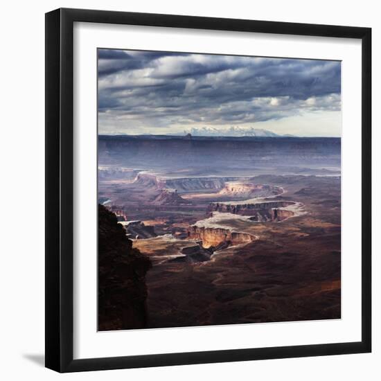 Scenic View Of Storm Clouds Over The Canyonlands National Park, Utah-Ron Koeberer-Framed Photographic Print