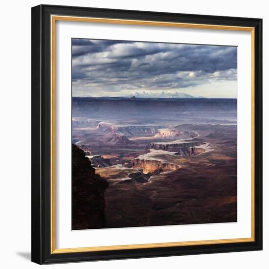 Scenic View Of Storm Clouds Over The Canyonlands National Park, Utah-Ron Koeberer-Framed Photographic Print