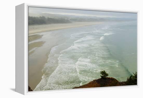 Scenic view of the beach, Manzanita, Oregon, USA-Panoramic Images-Framed Premier Image Canvas