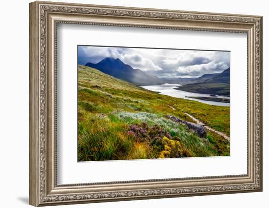 Scenic View of the Lake and Mountains, Inverpolly, Scotland, United Kingdom-Martin M303-Framed Photographic Print