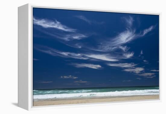 Scenic view of the ocean, Byron Bay, New South Wales, Australia-Panoramic Images-Framed Premier Image Canvas