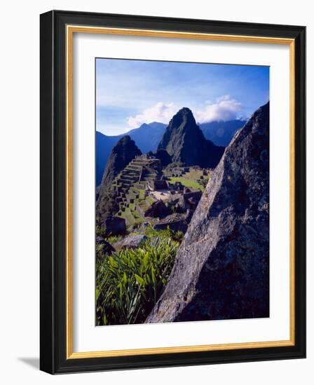 Scenic View of the Ruins of Machu Picchu in the Andes Mountains, Peru-Jim Zuckerman-Framed Photographic Print