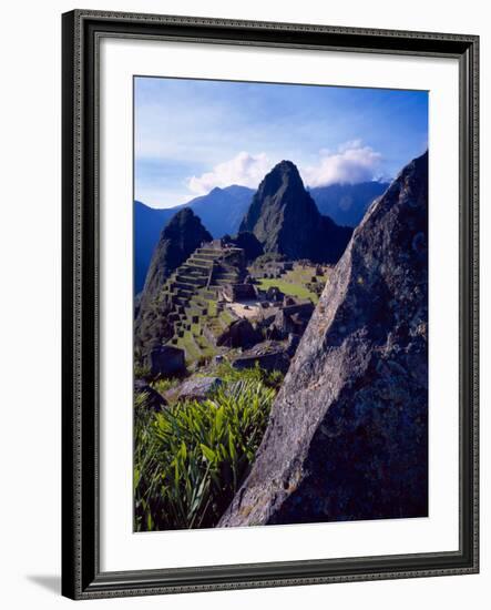 Scenic View of the Ruins of Machu Picchu in the Andes Mountains, Peru-Jim Zuckerman-Framed Photographic Print