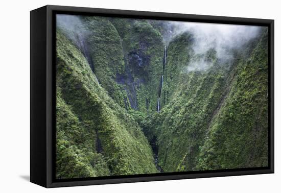 Scenic Views of Kauai's Interior Rain Forests from Above-Micah Wright-Framed Premier Image Canvas