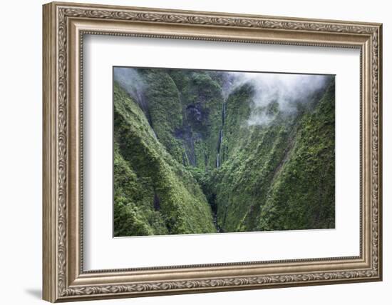 Scenic Views of Kauai's Interior Rain Forests from Above-Micah Wright-Framed Photographic Print