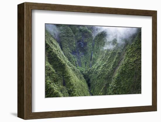 Scenic Views of Kauai's Interior Rain Forests from Above-Micah Wright-Framed Photographic Print