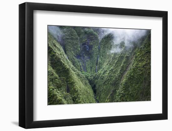 Scenic Views of Kauai's Interior Rain Forests from Above-Micah Wright-Framed Photographic Print