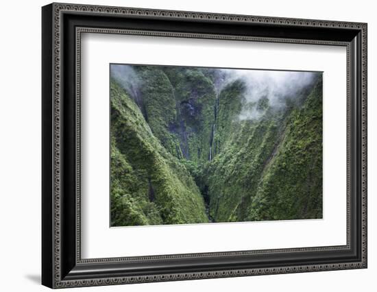 Scenic Views of Kauai's Interior Rain Forests from Above-Micah Wright-Framed Photographic Print