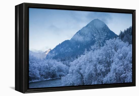 Scenic winter landscape, Gesause National Park, Hieflau, Styria, Austria-Panoramic Images-Framed Premier Image Canvas