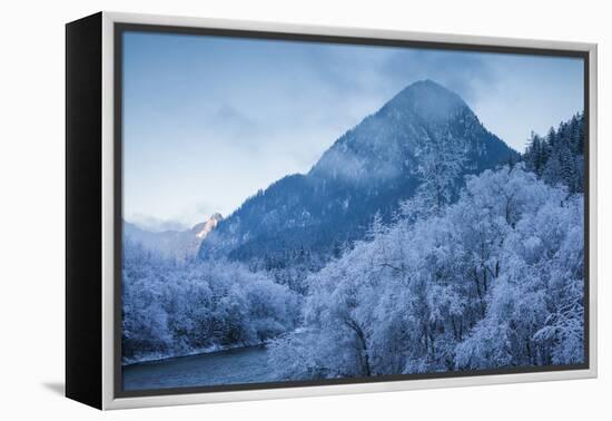 Scenic winter landscape, Gesause National Park, Hieflau, Styria, Austria-Panoramic Images-Framed Premier Image Canvas