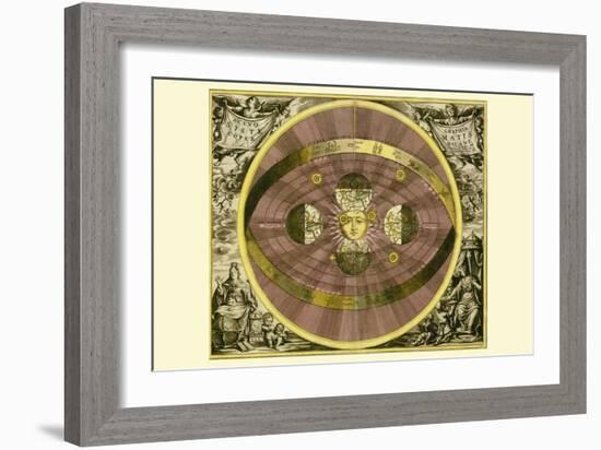 Sceno Systematis Copernicani-Andreas Cellarius-Framed Art Print