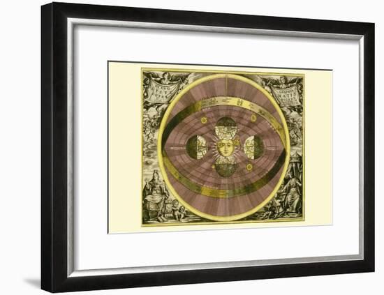 Sceno Systematis Copernicani-Andreas Cellarius-Framed Art Print