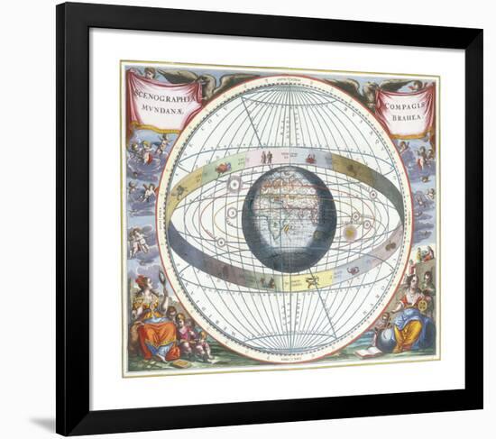 Scenographia Compagis Mundanae Brahea-The Vintage Collection-Framed Premium Giclee Print