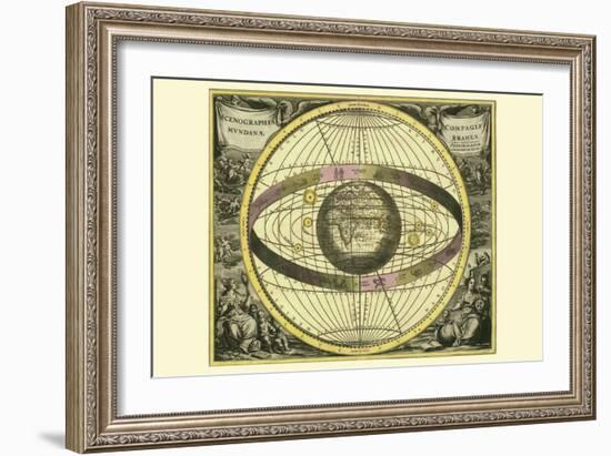 Scenographia Compagis Mundanae Brahea-Andreas Cellarius-Framed Art Print