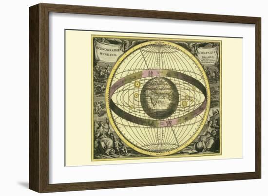 Scenographia Compagis Mundanae Brahea-Andreas Cellarius-Framed Art Print