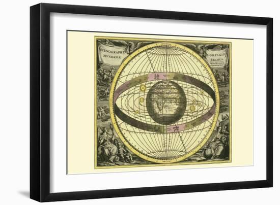 Scenographia Compagis Mundanae Brahea-Andreas Cellarius-Framed Art Print