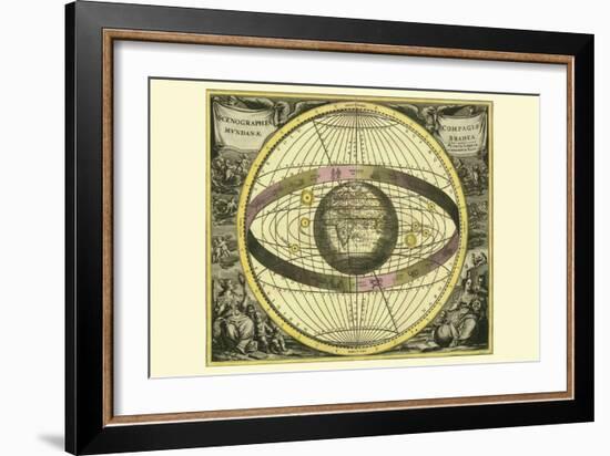 Scenographia Compagis Mundanae Brahea-Andreas Cellarius-Framed Art Print