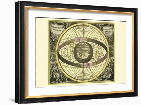 Scenographia Compagis Mundanae Brahea-Andreas Cellarius-Framed Art Print